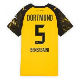 Dámské fotbalový oblečení Borussia Dortmund Ramy Bensebaini #5 Domácí košile 2025-26 Krátkým Rukávem